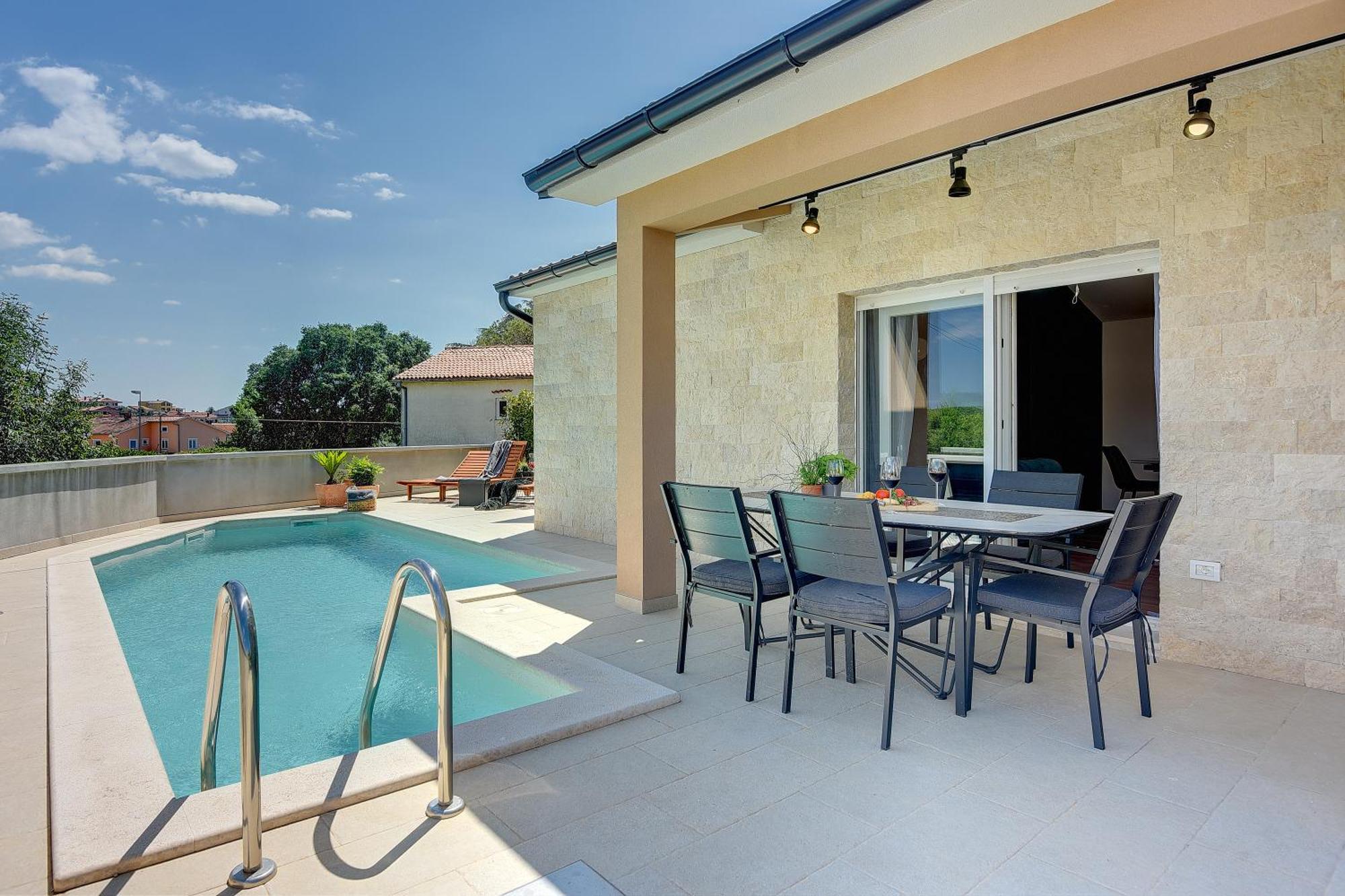 Vila Una With Private Pool Near Rovinj - Open 2022 روفينجسكو سيلو المظهر الخارجي الصورة